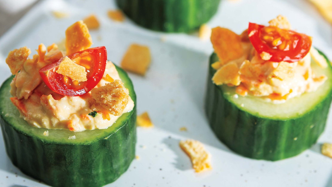 CucumberHummus Cups Recipe from Price Chopper