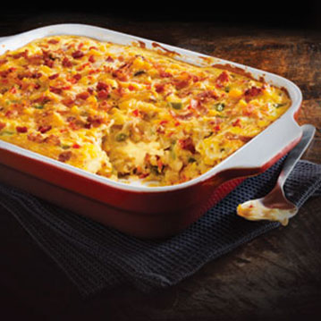 Velveeta Cheesy Bacon Brunch Casserole