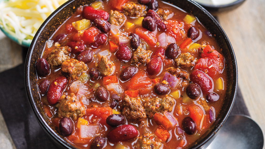Slow Cooker Carne Asada Cubed Steak Chili