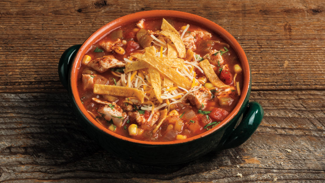 Cheesy Chicken Tortilla Soup