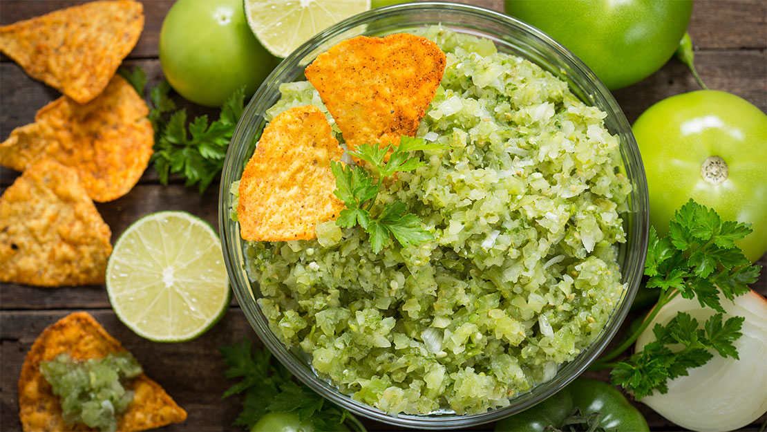 Tomatillo and Roasted Pepper Dip Recipe from Price Chopper
