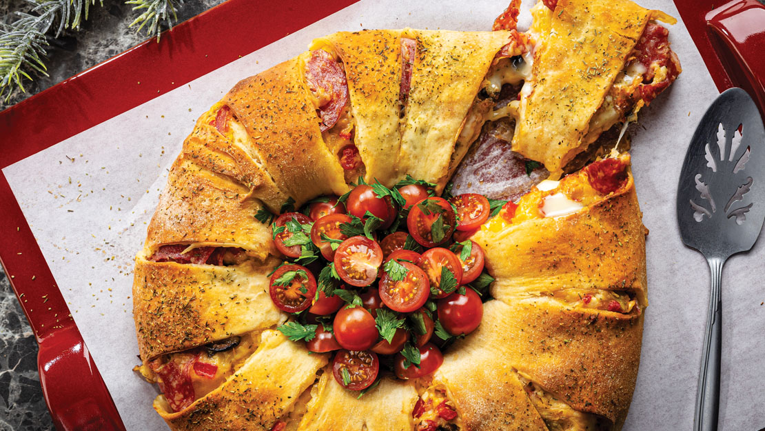 Antipasto Pull-Apart Bread Wreath