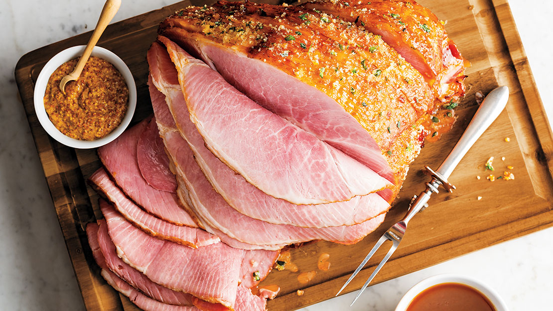 Apricot-Mustard & Herbed Panko Ham