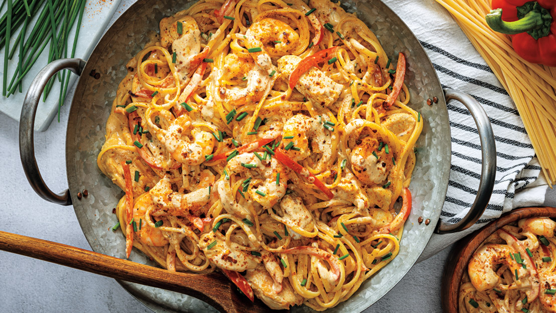 Chicken & Shrimp Cajun Linguine