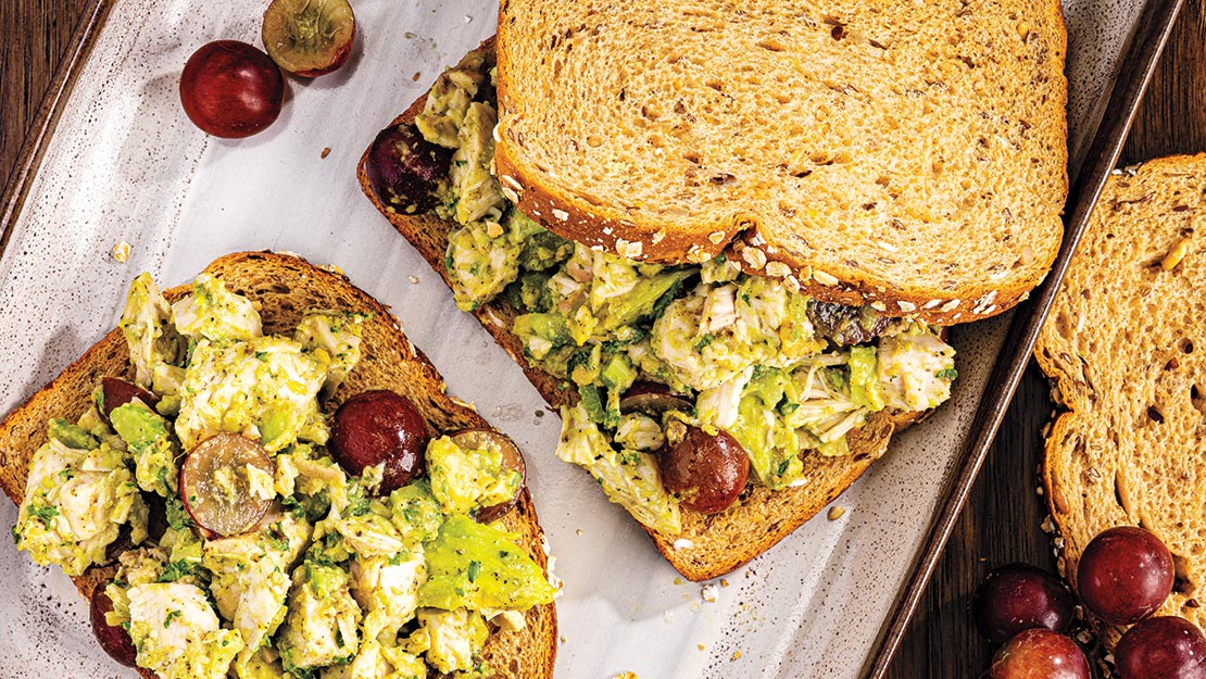 Avocado-Chicken Salad Sandwiches