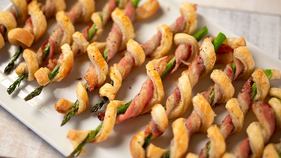 Bacon Asparagus Pastry Twists 