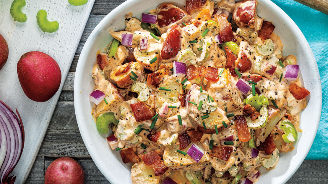 Bacon-Ranch Buffalo Potato Salad
