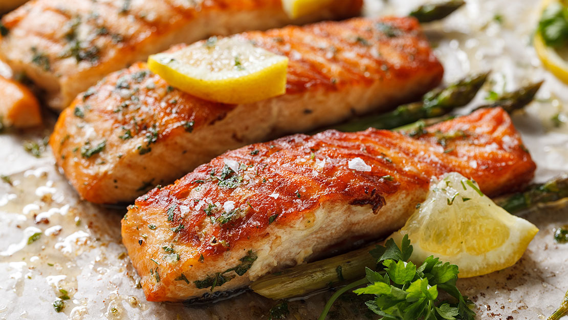 Baked Salmon with Lemon, Dill and Parsley