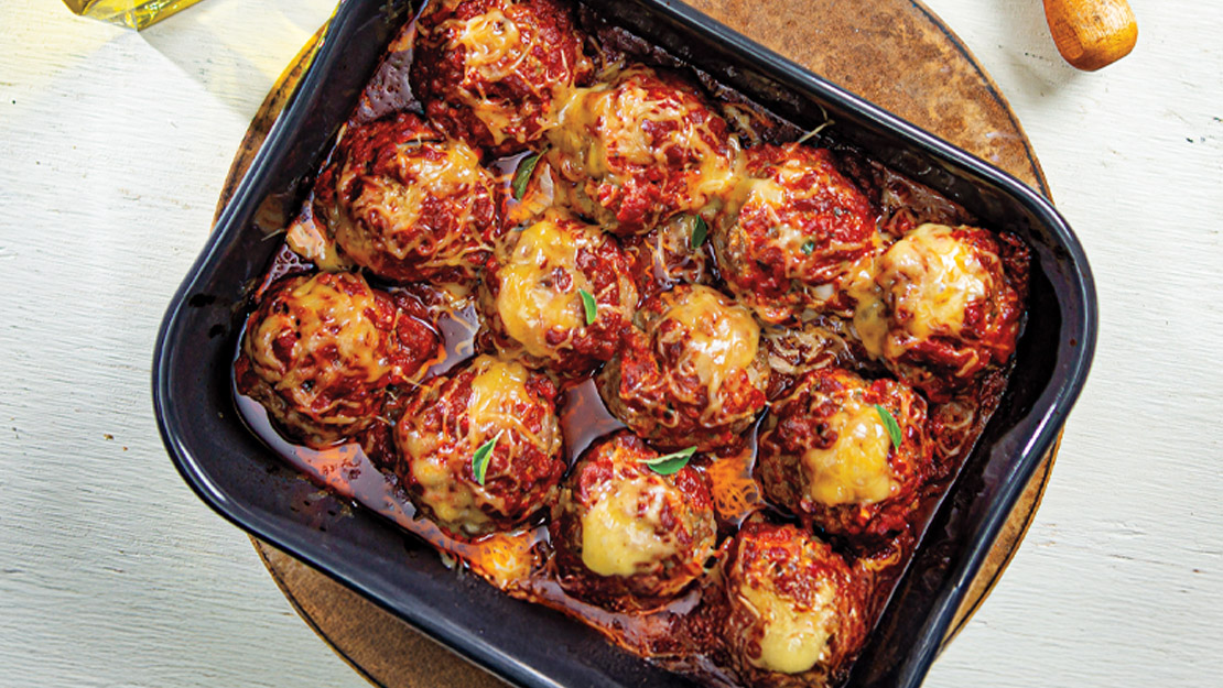 Beef & Bacon Meatballs in Smoky-Spicy Sauce