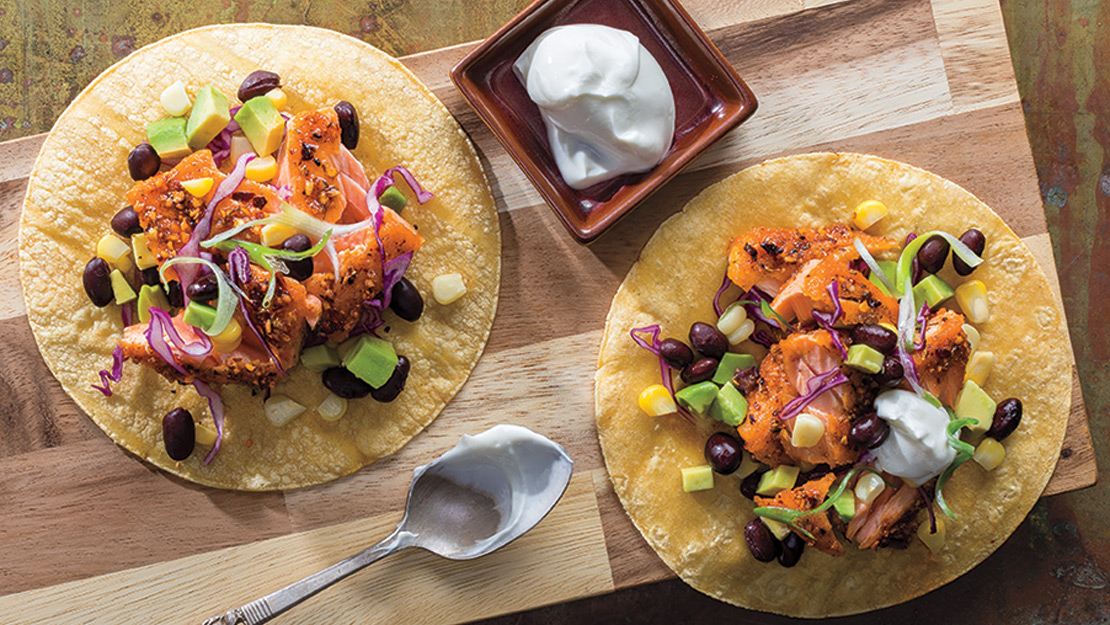 Blackened Salmon Tacos