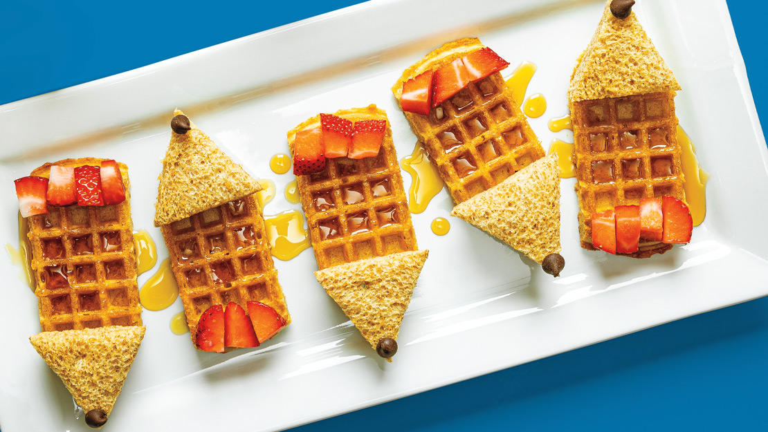 Breakfast Waffle Pencils