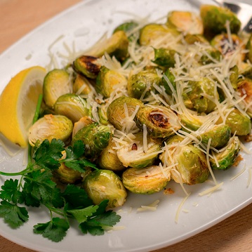 Roasted Garlic Brussels Sprouts