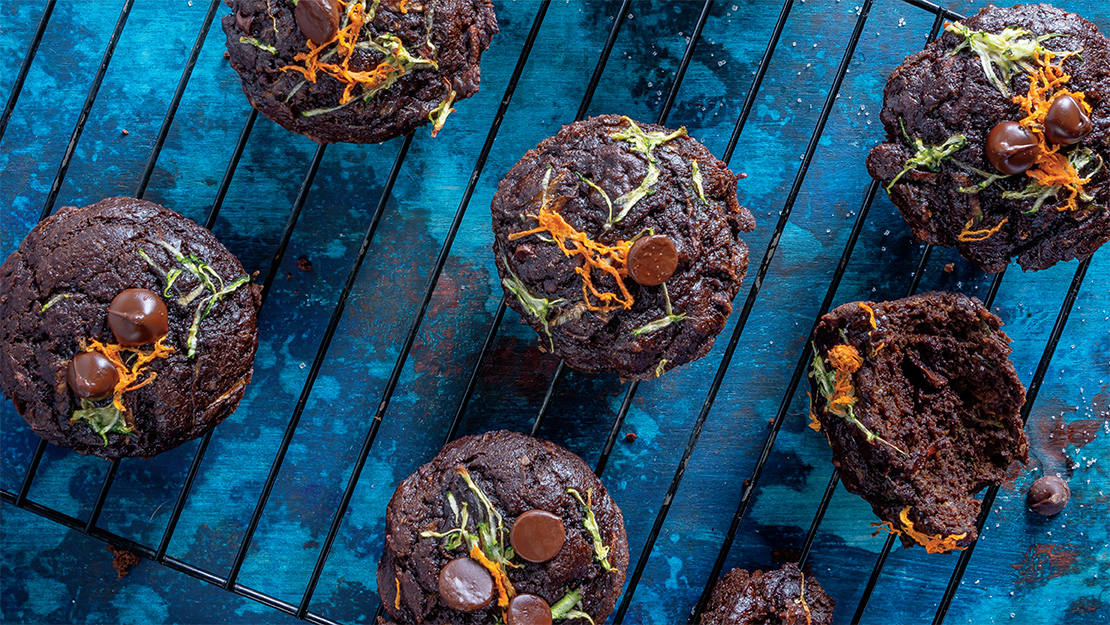 Carrot-Zucchini Chocolate Muffins