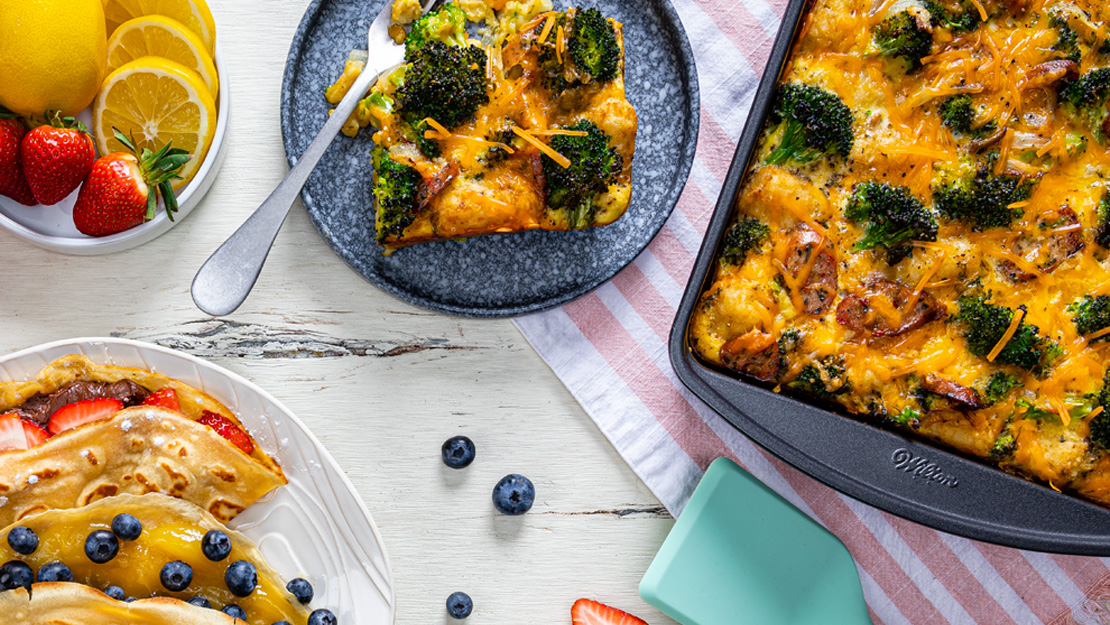 Broccoli, Cheddar & Sausage Tater Tot Bake