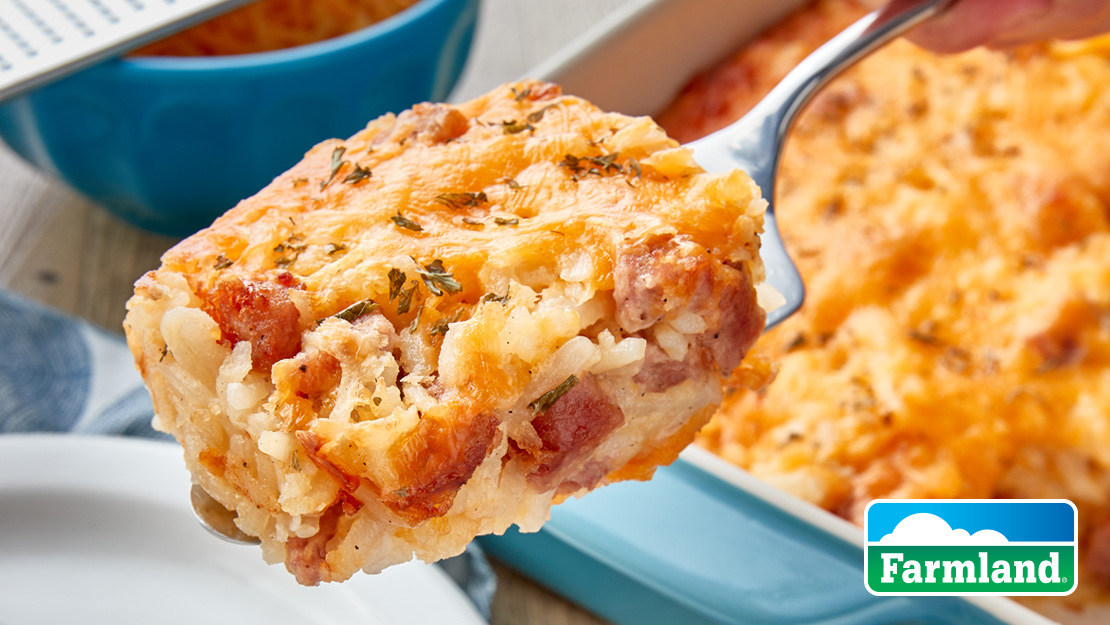 Cheesy Sausage Hashbrown Casserole 