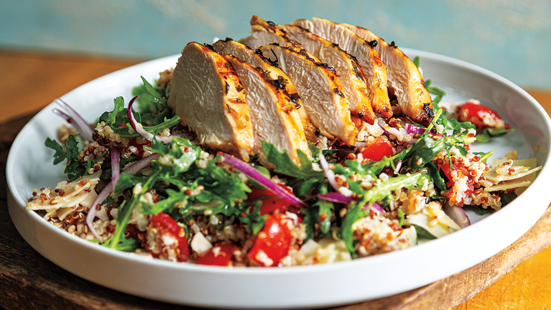Grilled Italian-Marinated Chicken Grain Salad