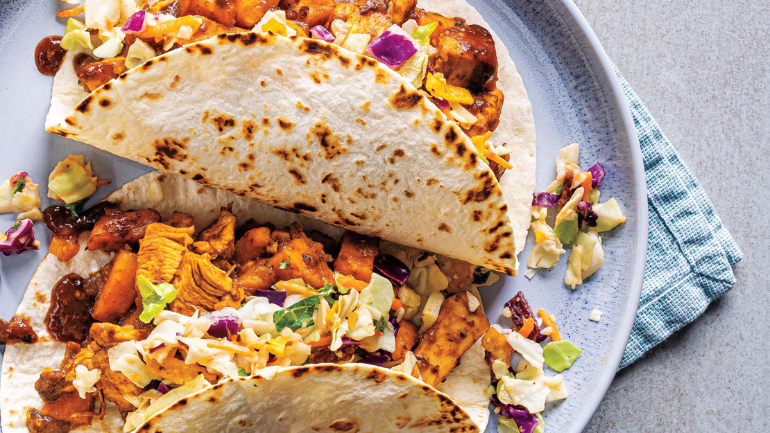  Slow Cooker Chipotle Chicken & Sweet Potato Tacos