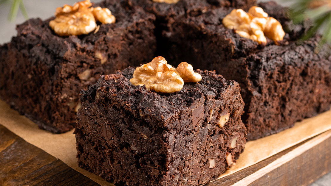 Chocolate Bean Brownie Squares