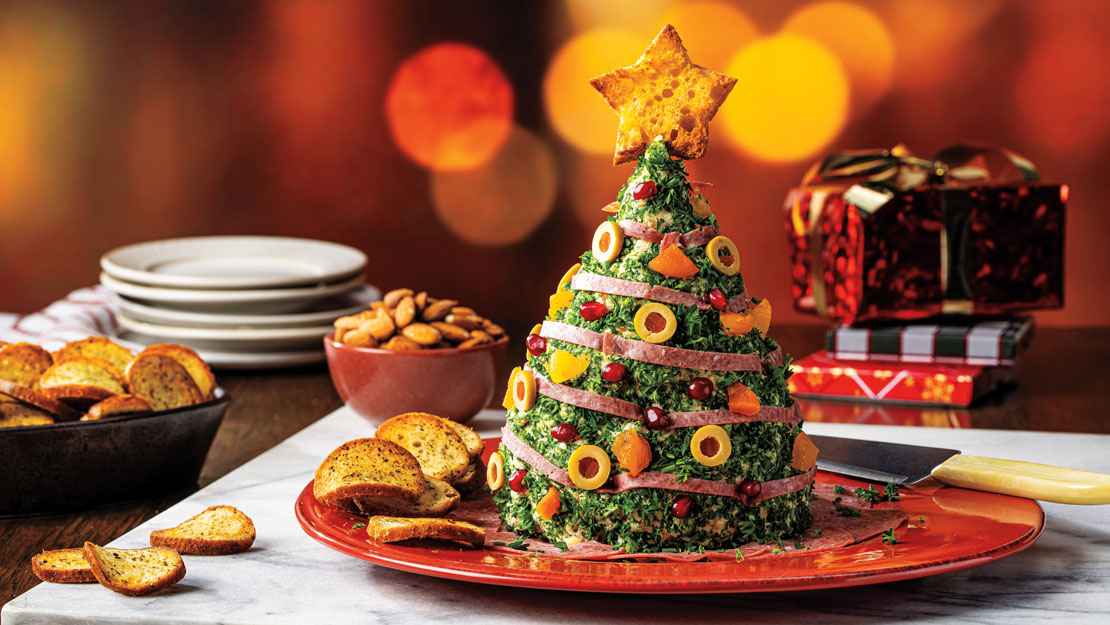 Christmas Tree Cheeseball