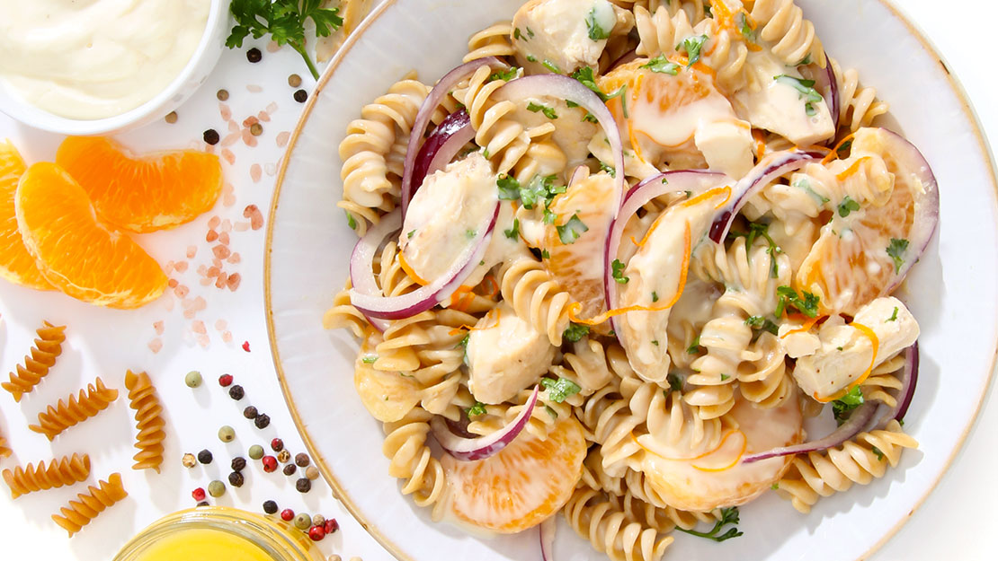 Citrus Chicken Pasta Salad 