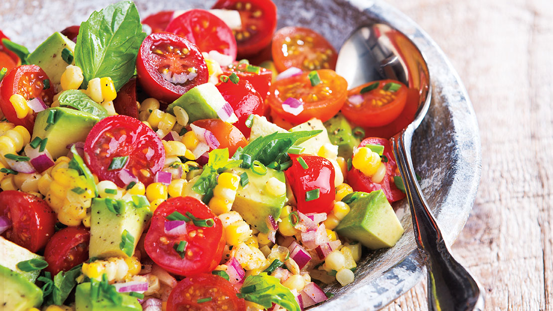 Fresh Corn, Cherry Tomato & Avocado Salad