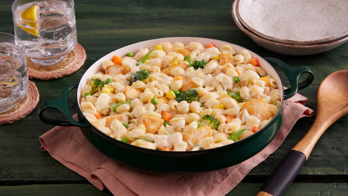 Creamy Garlic Garden Pasta Salad