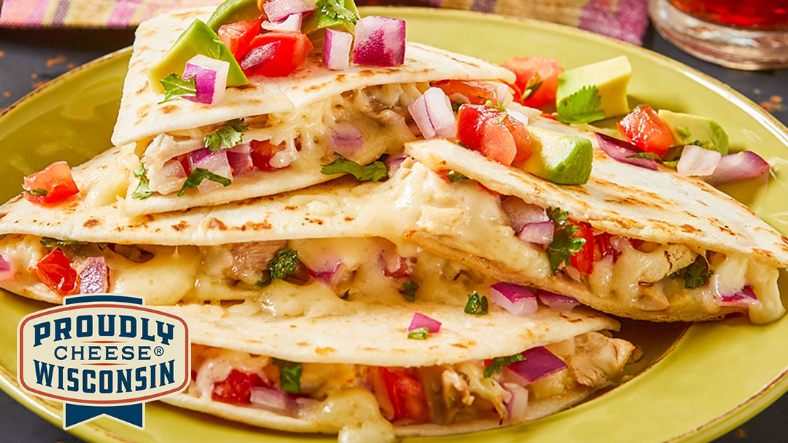 Gouda Cheese Quesadillas with Pico de Gallo