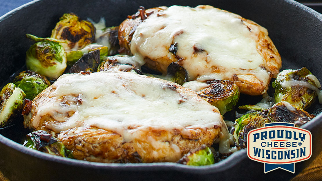 Smothered Fontal Chicken and Brussels Sprouts