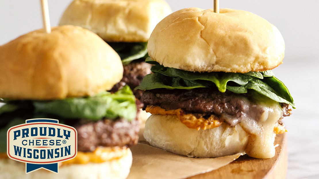 Juicy Lucy Sliders with Wisconsin Provolone 