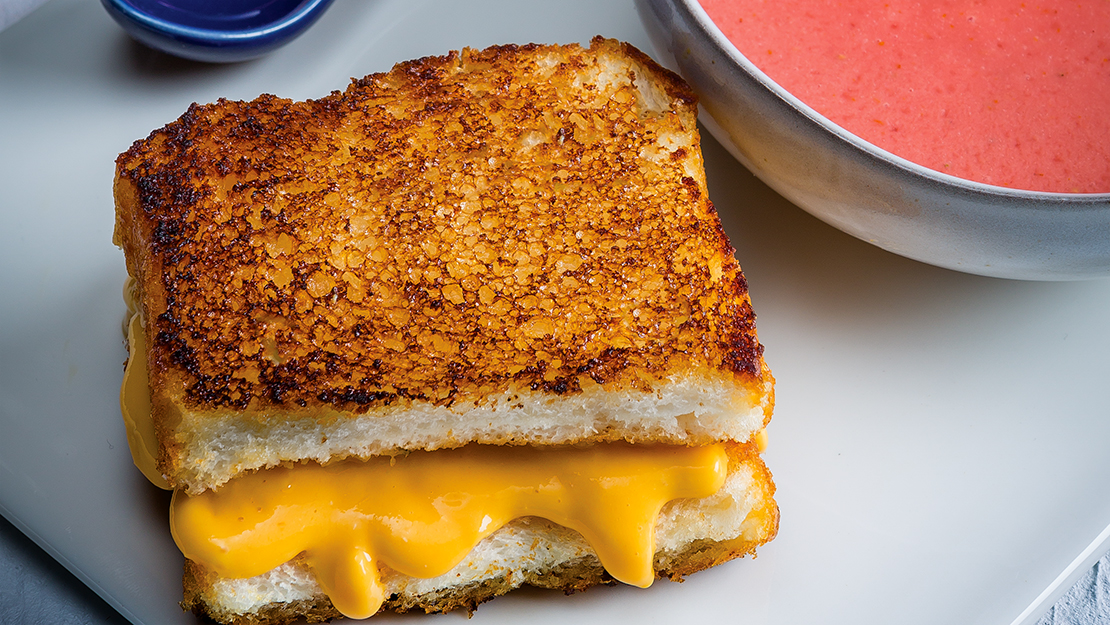 Dessert “Grilled Cheese & Tomato Soup”