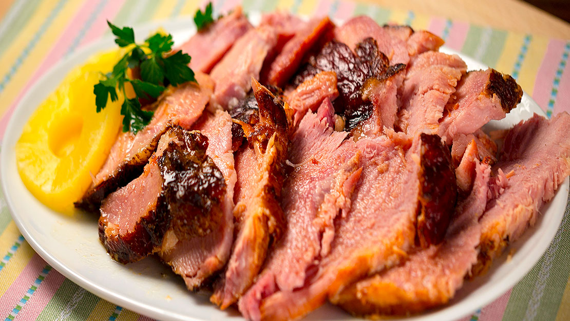 Easy Slow Cooker Ham 