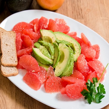 Grapefruit Avocado salad 