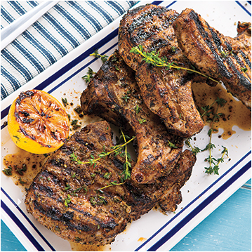 Lemon-Thyme Grilled Pork Chops
