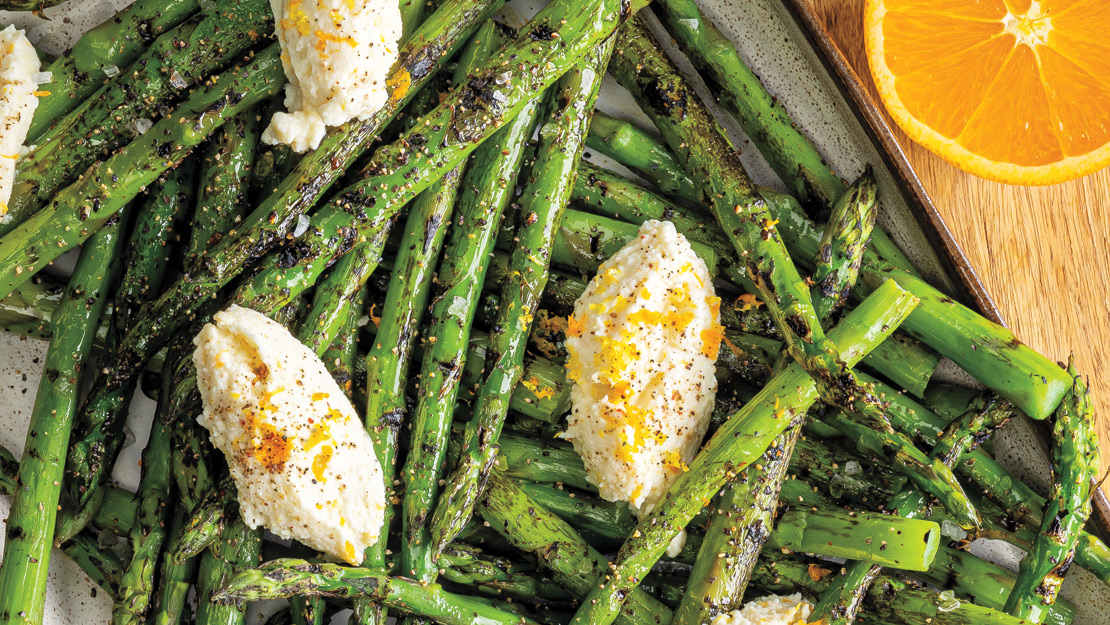 Grilled Asparagus with Citrus Ricotta