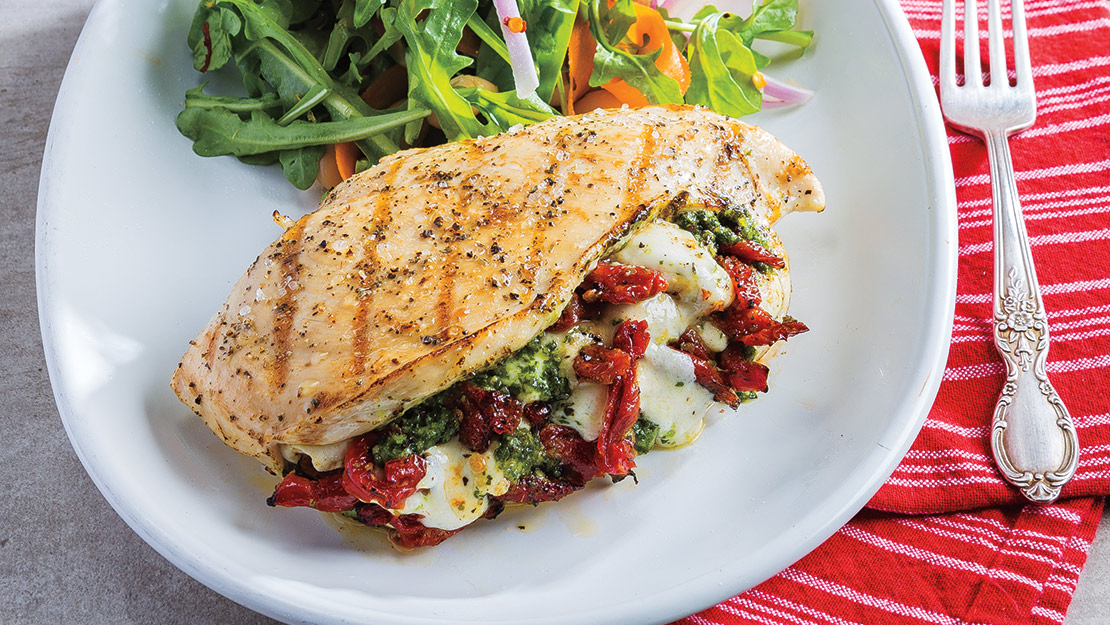 Grilled Italian Stuffed Chicken