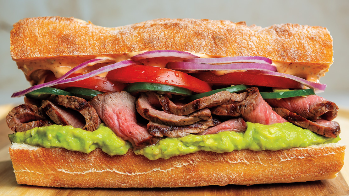 Grilled Mexican Steak Torta