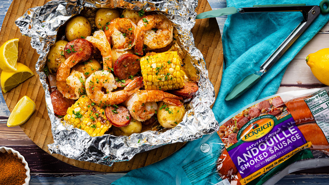 Grilled Shrimp Boil Packets