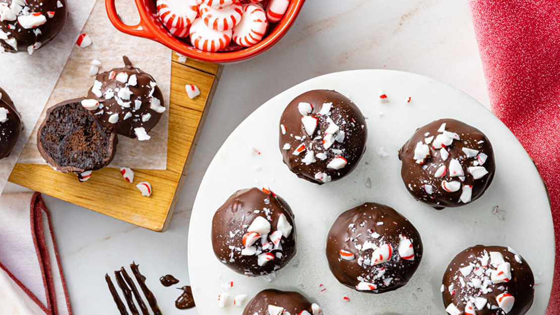 Hot Chocolate Brownie Truffles