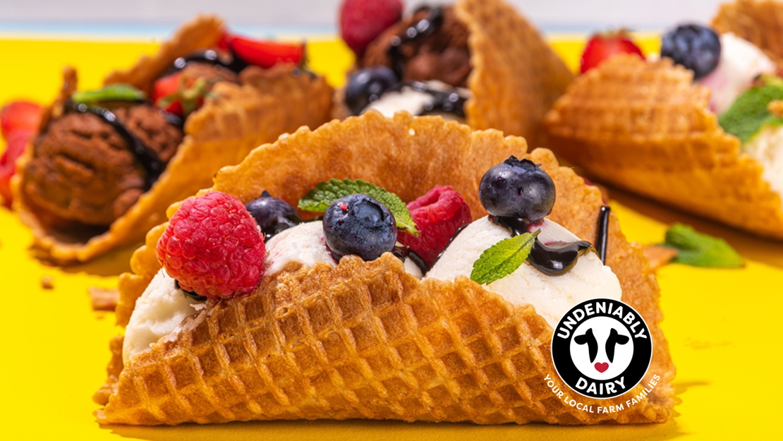 Ice Cream Fruit Tacos