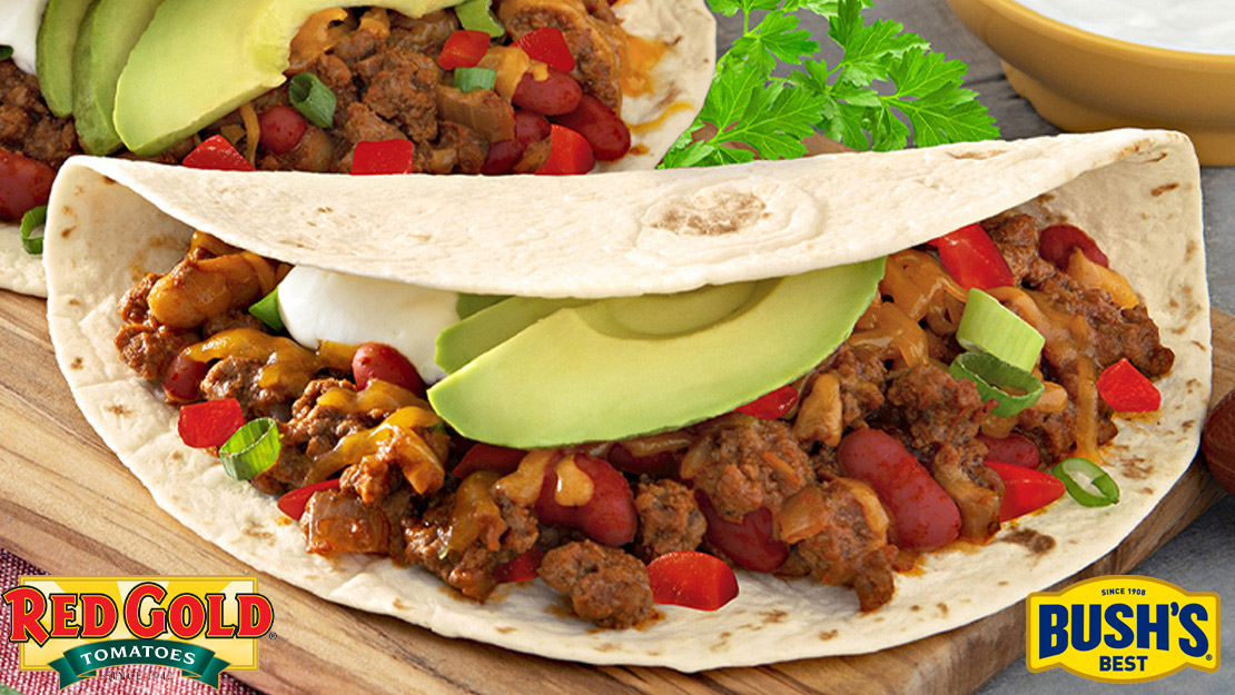 Loaded Chili Tacos - Recipe from Price Chopper