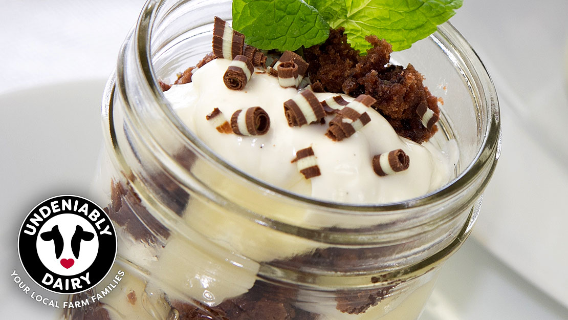 Mint Brownie Trifle