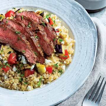 Mediterranean Steak & Hummus Bowl