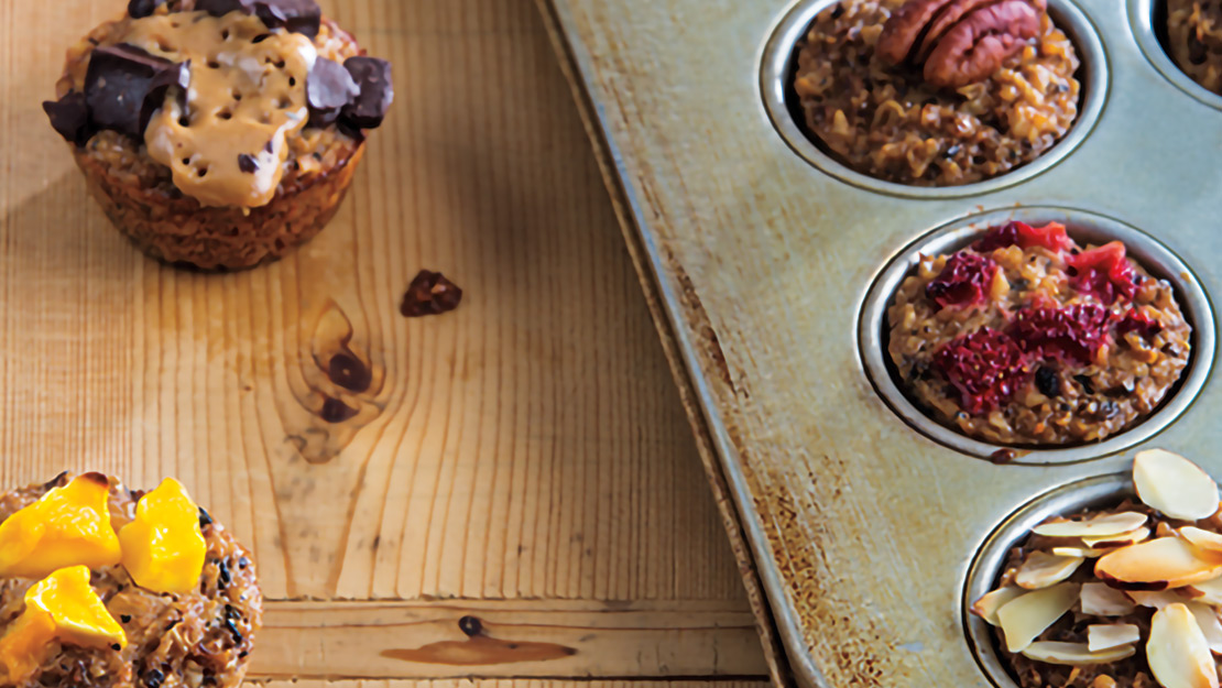 Mini Banana Oatmeal Muffins