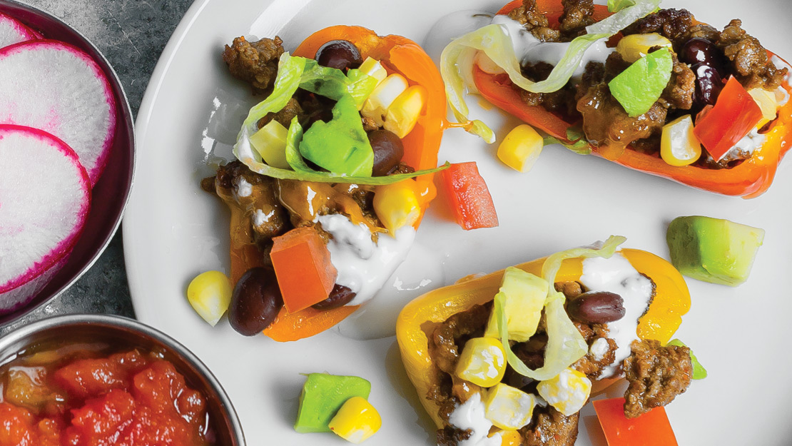 Mini Bell Pepper Nachos 
