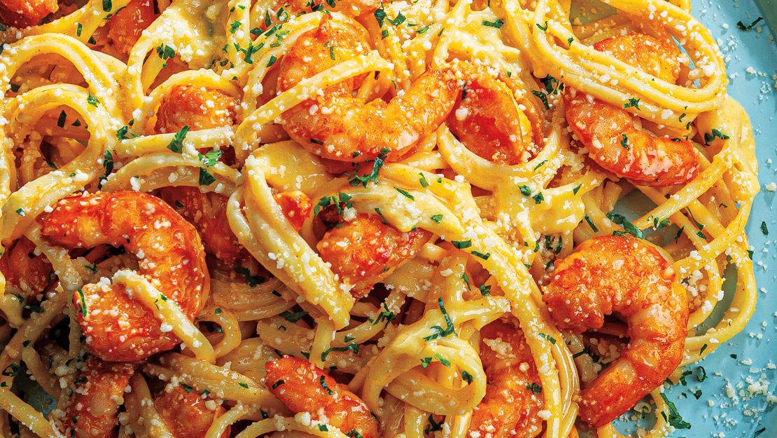 One-Pot Smoky Shrimp Linguine