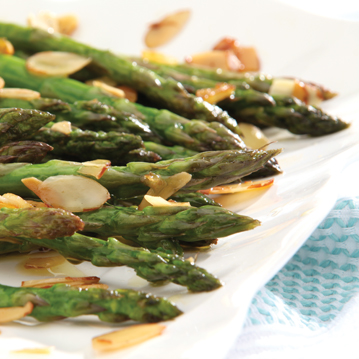 Asparagus with Toasted Almonds and Garlic