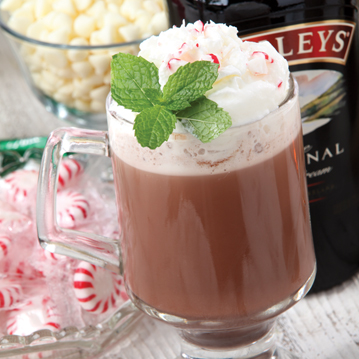 Baileys' Peppermint Cream Hot Chocolate