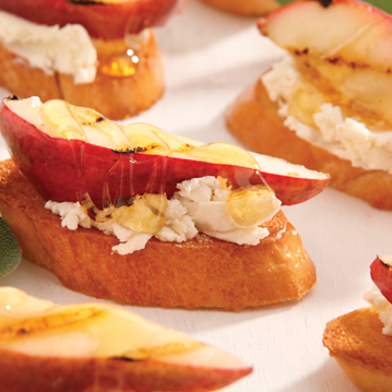 Goat Cheese & Pear Crostinis
