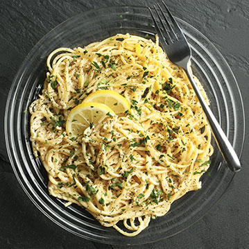 Creamy Lemon Pepper Spaghetti 