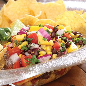 Mango Lime Black Bean Salsa 